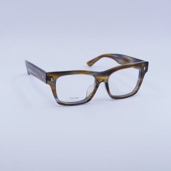 Celine CL50011F 055 Square Eyeglasses 49mm – Coloured Havana - Picture 4 of 10